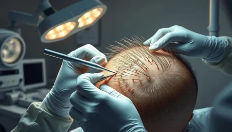 Greffe de cheveux par ultrasons