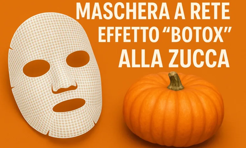 Maschera a Rete Effetto “Botox” alla Zucca