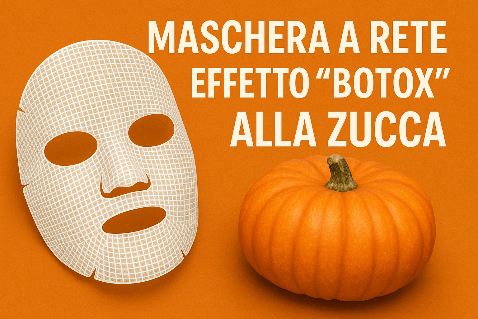 Maschera a Rete Effetto “Botox” alla Zucca