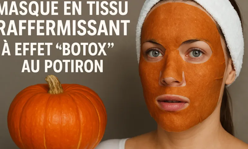 Masque en Tissu Raffermissant à Effet “Botox” au Potiron
